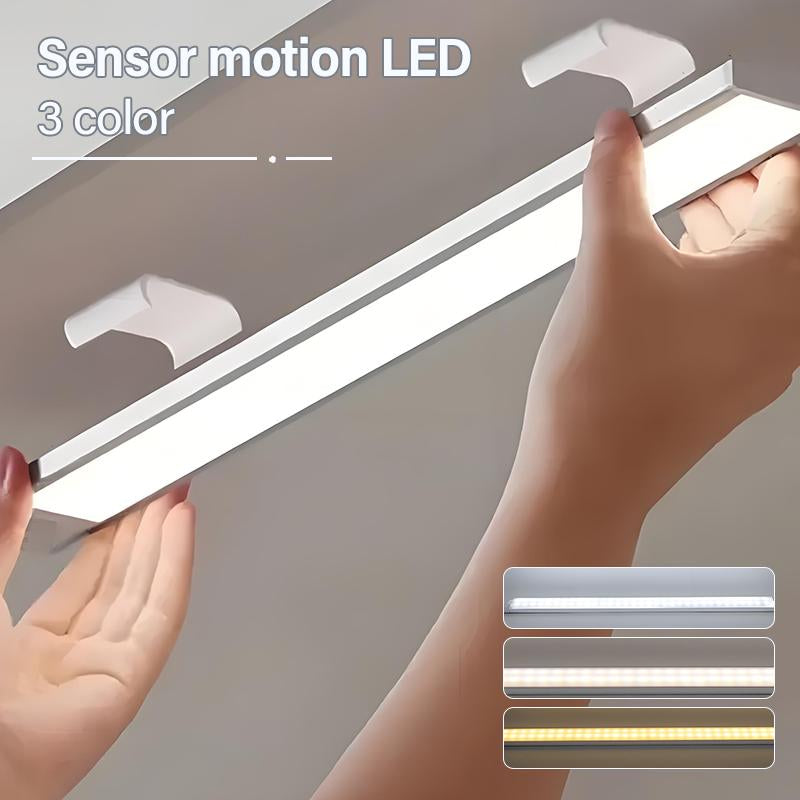 2-Pack LED Motion Sensor Under-Cabinet Lights | Wireless USB Rechargeable Kitchen Night Lights + Wardrobe/Closet/Cabinet Lighting Solution