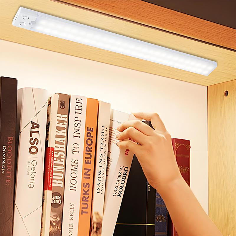 2-Pack LED Motion Sensor Under-Cabinet Lights | Wireless USB Rechargeable Kitchen Night Lights + Wardrobe/Closet/Cabinet Lighting Solution