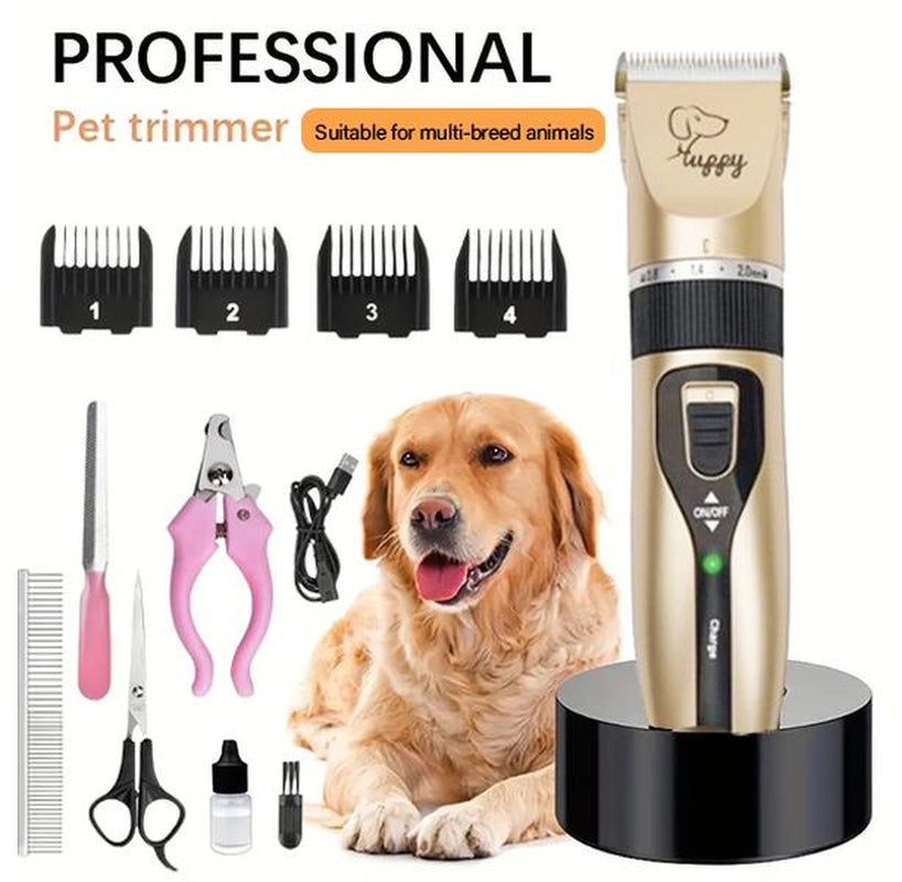 All-In-One Pet Trimmer: Rechargeable Professional Clippers for All Sizes and Long-Haired Breeds, Effortlessly Manage Thick Coats, Essential for Daily Care and Styling Haircut Grooming Hair Trimmer Trimmers Women Dead Ends Trimmer