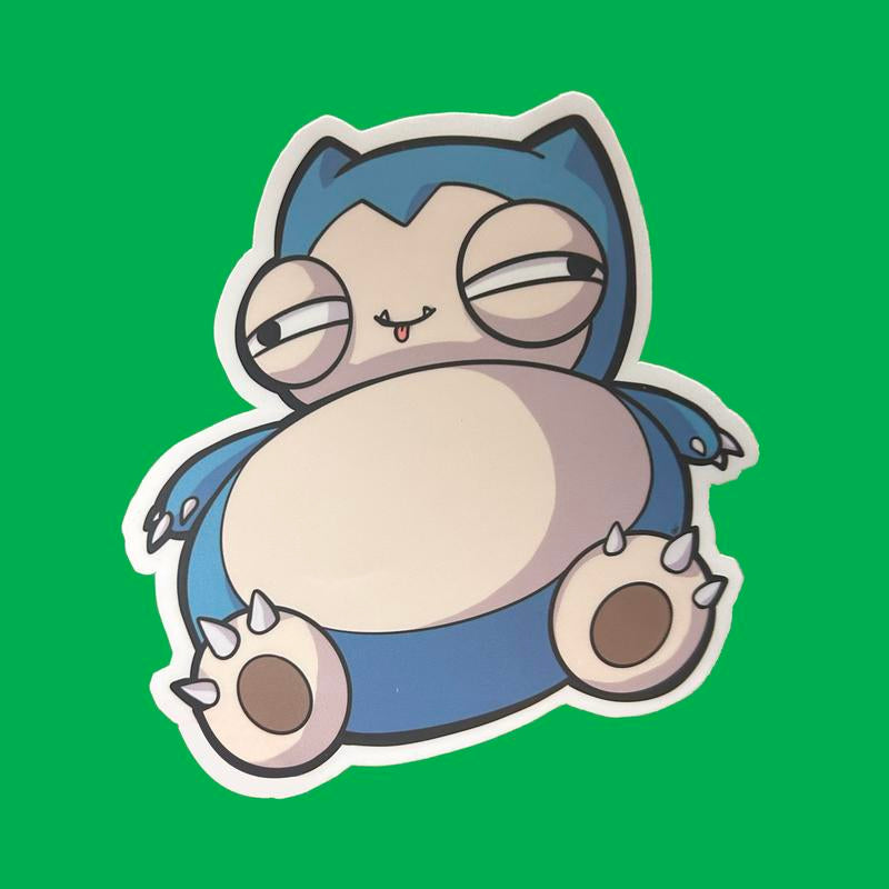 Derpy Snorlax Sticker - Adorable Decal for Collectors