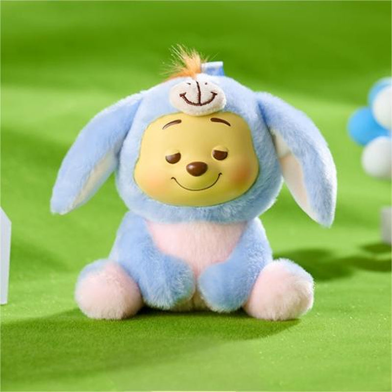 Disney Winnie the Pooh Collection Naughty Team Vinyl Plush Pendant Box - Super Cute Plush Pendants and Surrounding Doll Figurines Are Suitable as Gifts for Girls