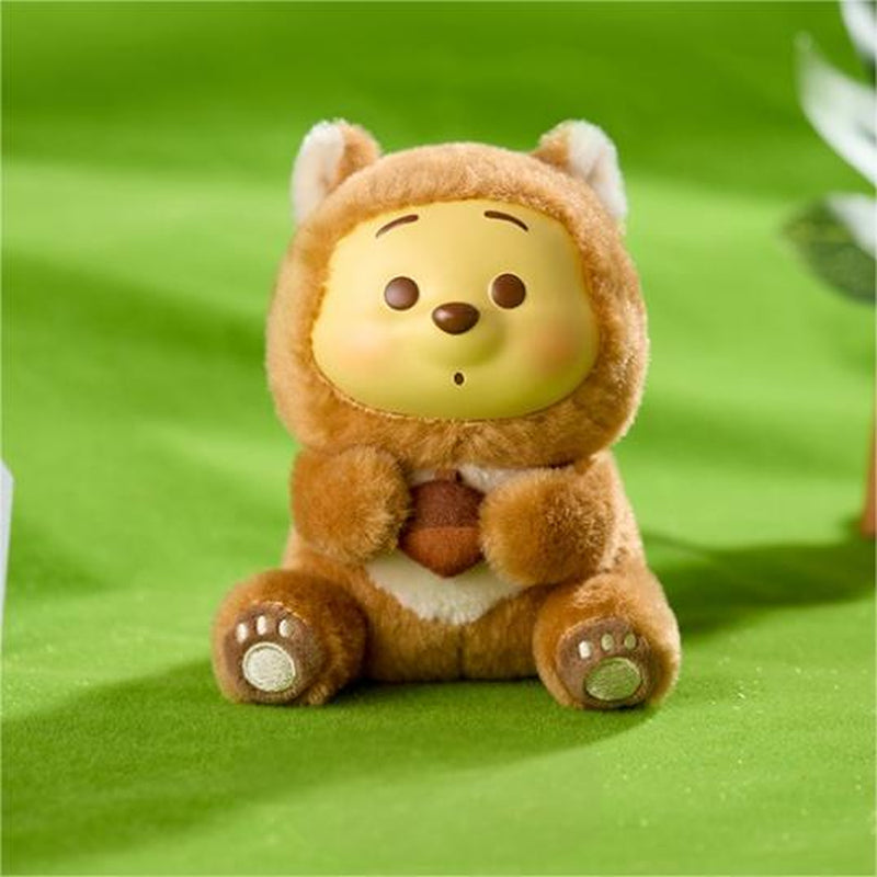 Disney Winnie the Pooh Collection Naughty Team Vinyl Plush Pendant Box - Super Cute Plush Pendants and Surrounding Doll Figurines Are Suitable as Gifts for Girls