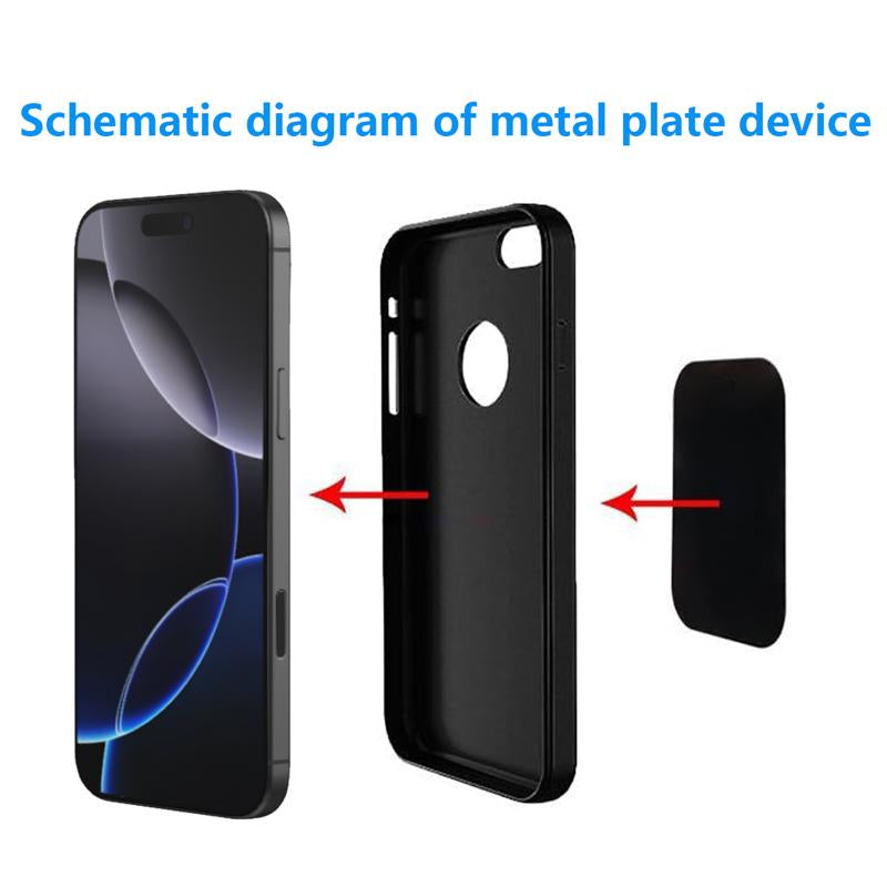 Metal Plate for Magnetic Car Mount 4 Pack (Attention: Metal Plates Do Not Have Magnets) Disc with 3M Adhesive Compatible with Phone Magnets/Cell Phone Automobile Magnet Cradles, No Logo or Hole