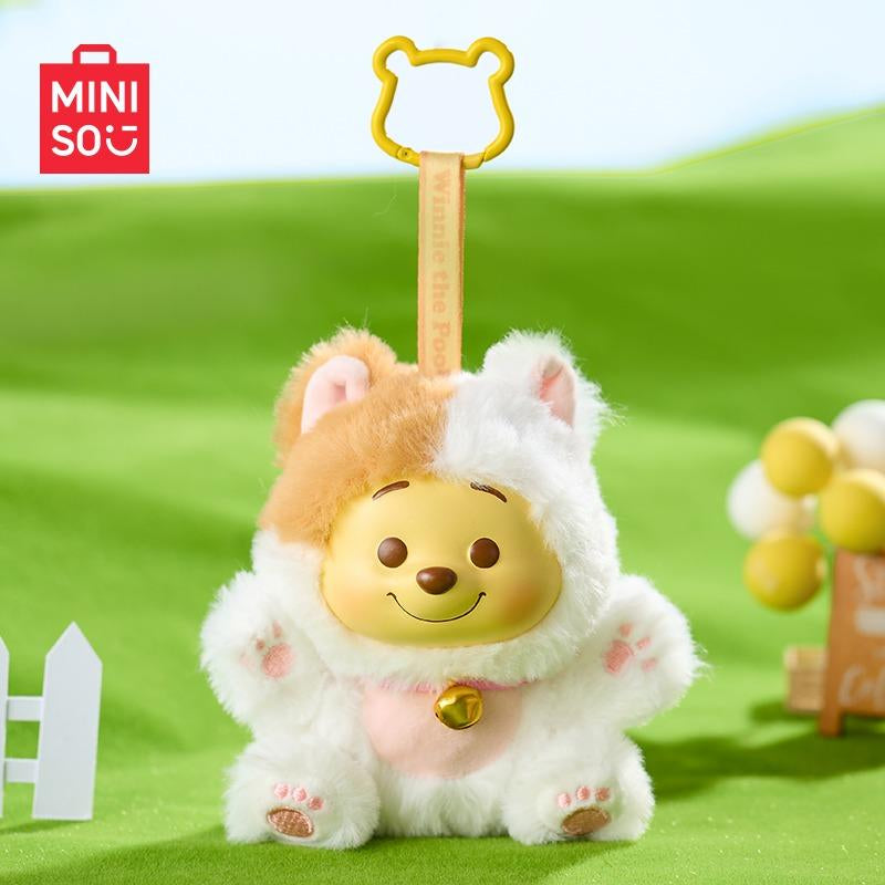 Disney Winnie the Pooh Collection Naughty Team Vinyl Plush Pendant Box - Super Cute Plush Pendants and Surrounding Doll Figurines Are Suitable as Gifts for Girls