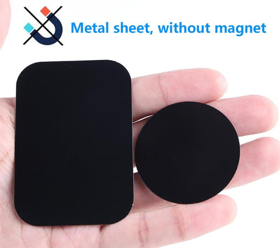 Metal Plate for Magnetic Car Mount 4 Pack (Attention: Metal Plates Do Not Have Magnets) Disc with 3M Adhesive Compatible with Phone Magnets/Cell Phone Automobile Magnet Cradles, No Logo or Hole