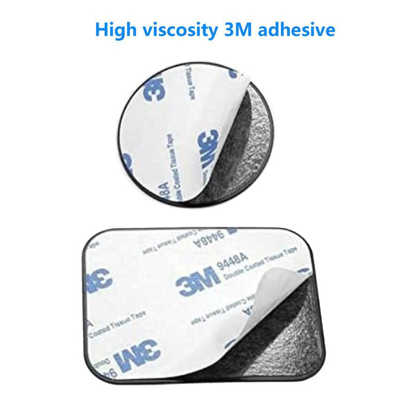 Metal Plate for Magnetic Car Mount 4 Pack (Attention: Metal Plates Do Not Have Magnets) Disc with 3M Adhesive Compatible with Phone Magnets/Cell Phone Automobile Magnet Cradles, No Logo or Hole