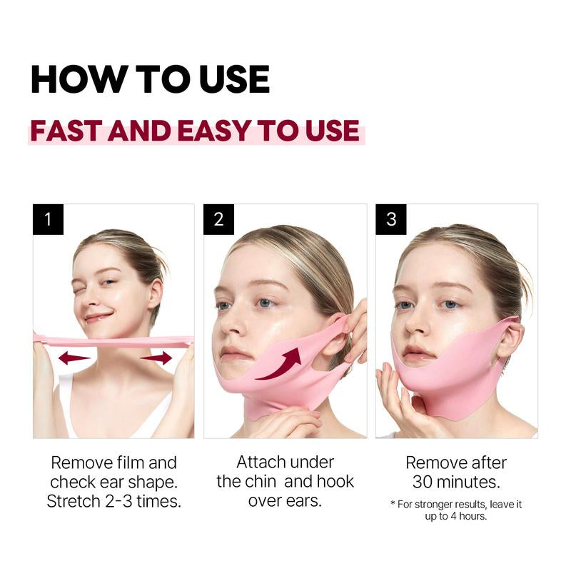 Camellia Deep Collagen Chin Lifting Gel Mask, Double Chin Reducer, Defined Jawline Shaper, Hydrating Firming Brightening Cosmetic Lifting Jeju Camellia Ingredients Skin Repair