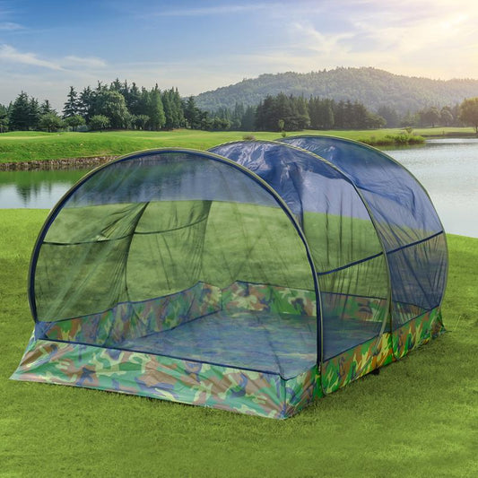 Mosquito Tent - Portable Folding Camouflage Mosquito Netting Bed Tent, Lightweight Design for Camping Stealthy Backyard Camping Essentials