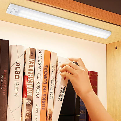 2-Pack LED Motion Sensor Under-Cabinet Lights | Wireless USB Rechargeable Kitchen Night Lights + Wardrobe/Closet/Cabinet Lighting Solution