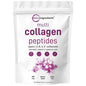 Micro Ingredients Multi Collagen Peptides Powder - Hydrolyzed Protein Peptides (Type I,II,III,V,X) with Hyaluronic Acid, Biotin & Vitamin C Unflavored