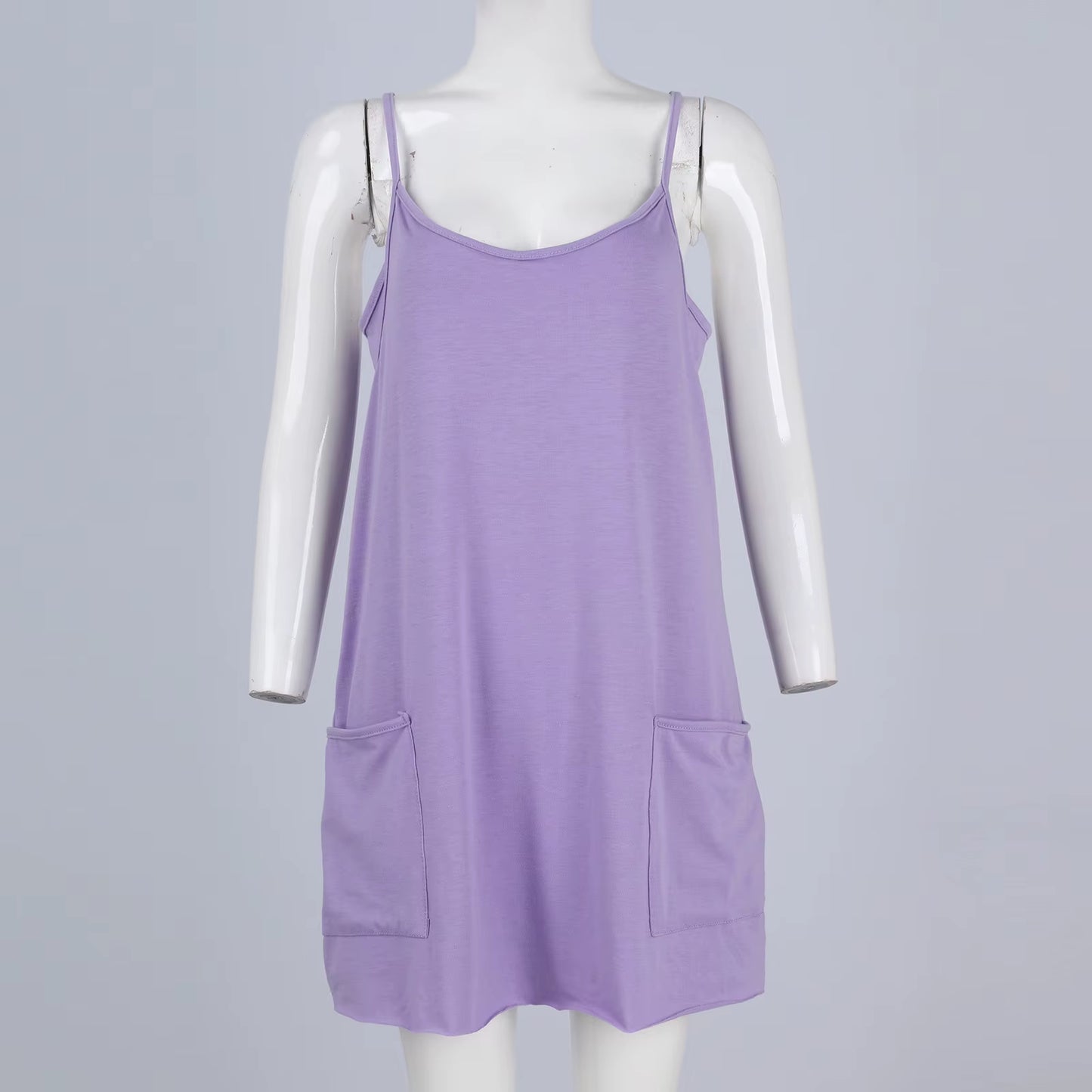 Sport Mini Dress for Women Summer Sleeveless Dress Casual Short Sundress Female Workout Tennis Athletic Onesie with Pockets