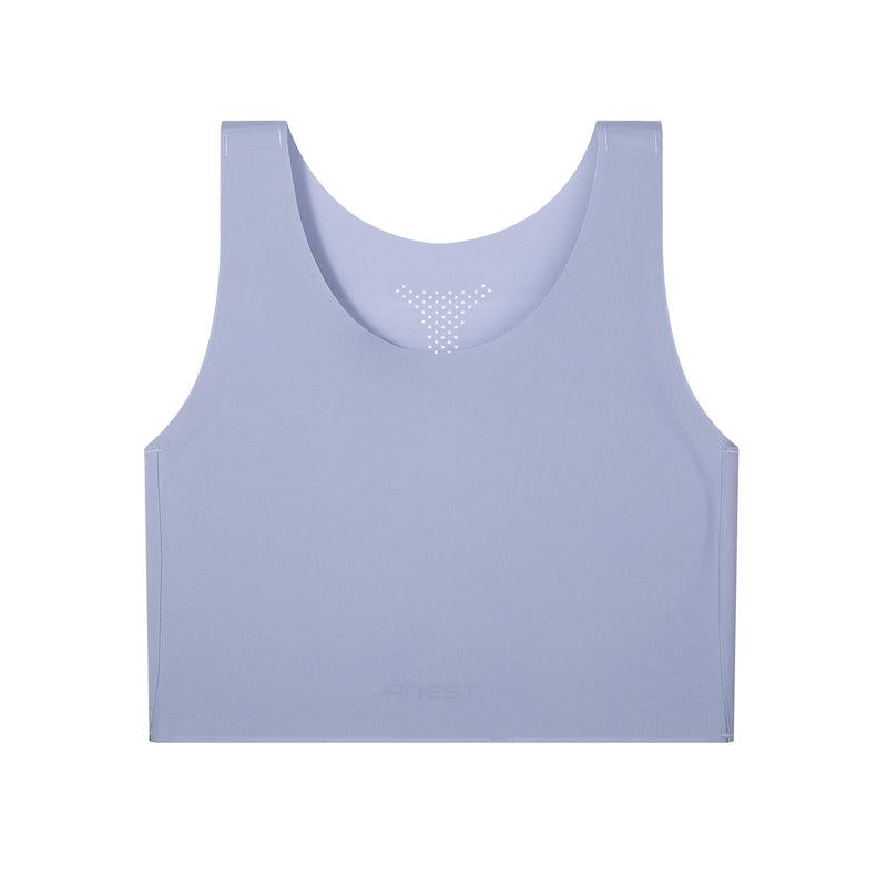 [JANEST Seamless Padded Bra] Super Flat Minimizer Bra Sports Bra Breathable Comfortable Daily Sportswear Top for Yoga Women'S Wireless Bralette