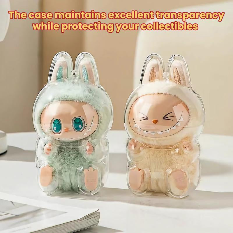 Protective Case for Labubu Have a Seat Series - Crystal Clear Display Box for the Monsters Figures - Dustproof & Scratch-Resistant Showcase (Doll Not Included)