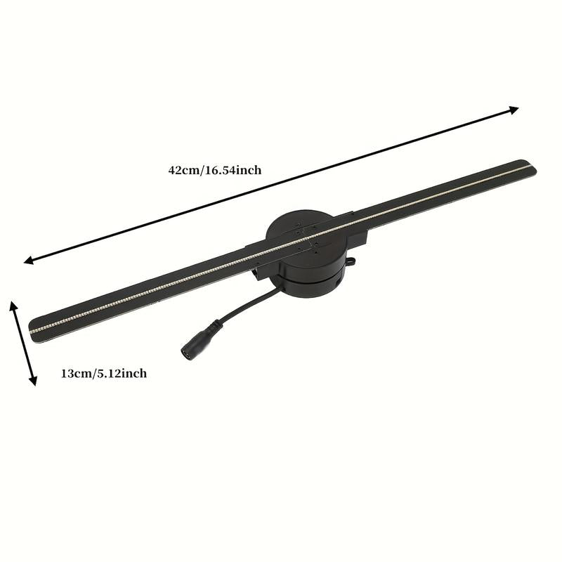 Eclat 3D Hologram LED Fan Projector, Wi-Fi App Control, HD Holographic Display for Christmas Halloween, Events Advertising, LED Visuals, High Definition