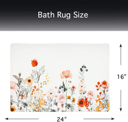 Flower Bath Mat, Floral Rugs