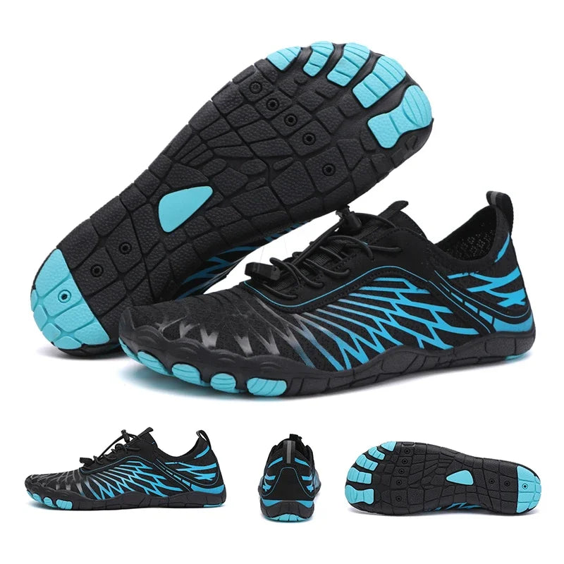 Fashionable Barefoot Water Shoes anti Slip Breathable Swimming Fitness Shoes Pool Party Outdoor Beach Aqua Shoes Couple'S Style