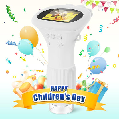 Kids Microscope, 1000X Handheld Digital Microscope with 2'' Inch Screen, Portable USB Rechargeable Microscope Compatible with PC, Science Education Fun Birthday Gift for Kids Students