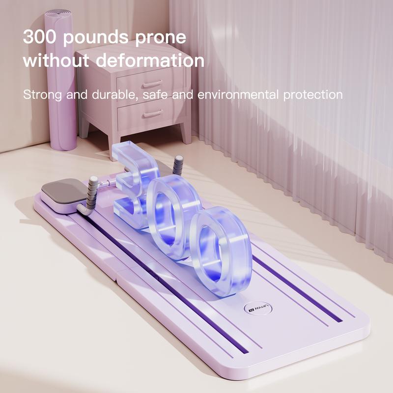 UMAY Multi-Functional Ab Exercise Board, Home Pilates Reformer, Abs Workout Equipment for Abdominal & Core Strength Training, Exercise Board for Home Gym Fitness，Foldable, Lightweight and Efficient