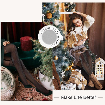 Mock Thigh High Stockings for Women Sexy Fishnet Tights Suspender Pantyhose 2 Pairs Leg Matching Tights