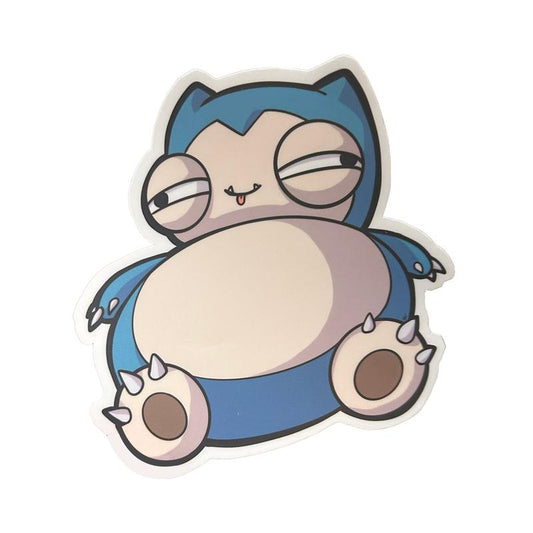 Derpy Snorlax Sticker - Adorable Decal for Collectors