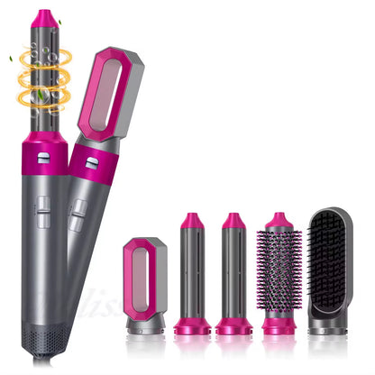 Professional Air Hair Styler 5 in 1 Hair Dryer Hair Curling Straightening Hair Drying 1000W Hot Air Brushes