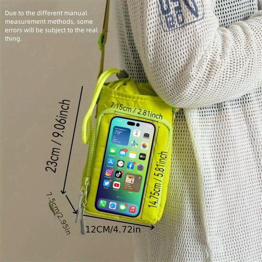 Outdoor Sports Zip up Water Bottle Bag, Modern Crossbody Water Bottle Holder, Sports Duffel Bag for Outdoor Travel, Mountaineering, Exploration