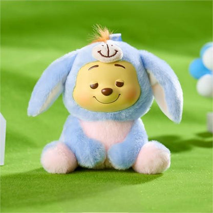 Disney Winnie the Pooh Collection Naughty Team Vinyl Plush Pendant Box - Super Cute Plush Pendants and Surrounding Doll Figurines Are Suitable as Gifts for Girls