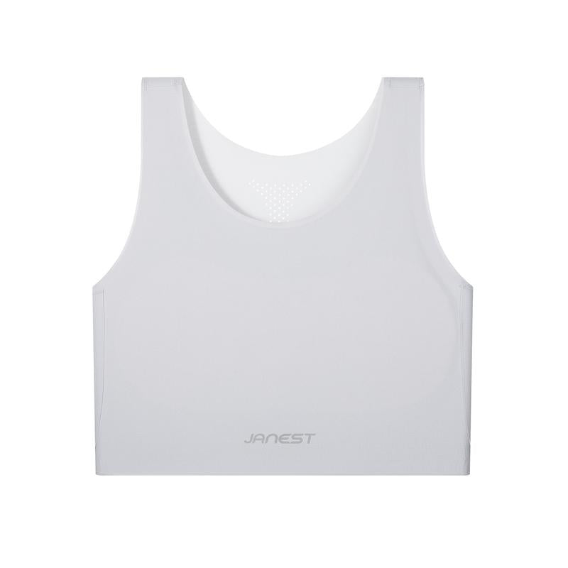 [JANEST Seamless Padded Bra] Super Flat Minimizer Bra Sports Bra Breathable Comfortable Daily Sportswear Top for Yoga Women'S Wireless Bralette