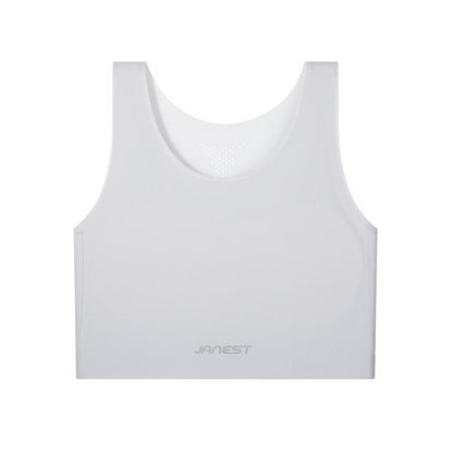 [JANEST Seamless Padded Bra] Super Flat Minimizer Bra Sports Bra Breathable Comfortable Daily Sportswear Top for Yoga Women'S Wireless Bralette