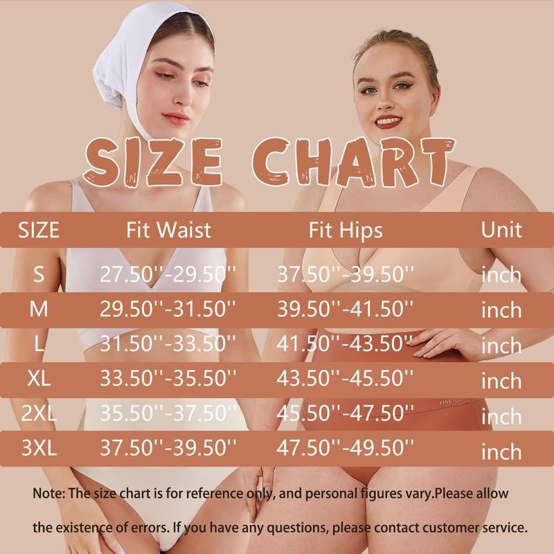 FINETOO Unite Store 4PCS Womenunderwear Spandex Bikini Seamless Panties High Waisted Nylon Brief Basic Lingerie S-3XL Fit Athletic Womenswear
