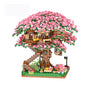 Mini Sakura Tree House 2138Pcs Build Block City Street View Cherry Blossom Model Building Blocks Toys Children Gifts