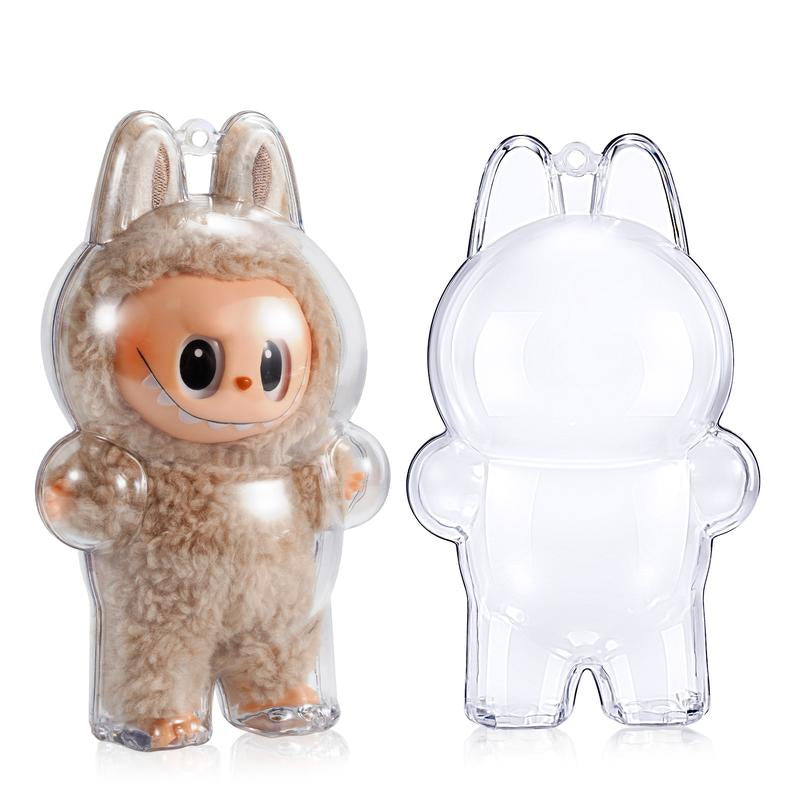 Protective Case for Labubu Have a Seat Series - Crystal Clear Display Box for the Monsters Figures - Dustproof & Scratch-Resistant Showcase (Doll Not Included)