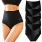 FINETOO Unite Store 4PCS Womenunderwear Spandex Bikini Seamless Panties High Waisted Nylon Brief Basic Lingerie S-3XL Fit Athletic Womenswear