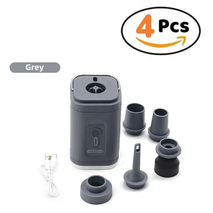 Mini Portable Air Pump with 1300Mah Battery USB Rechargeable to Inflate Deflate for Pool Floats, Air Bed, Vacuum Storage Bags
