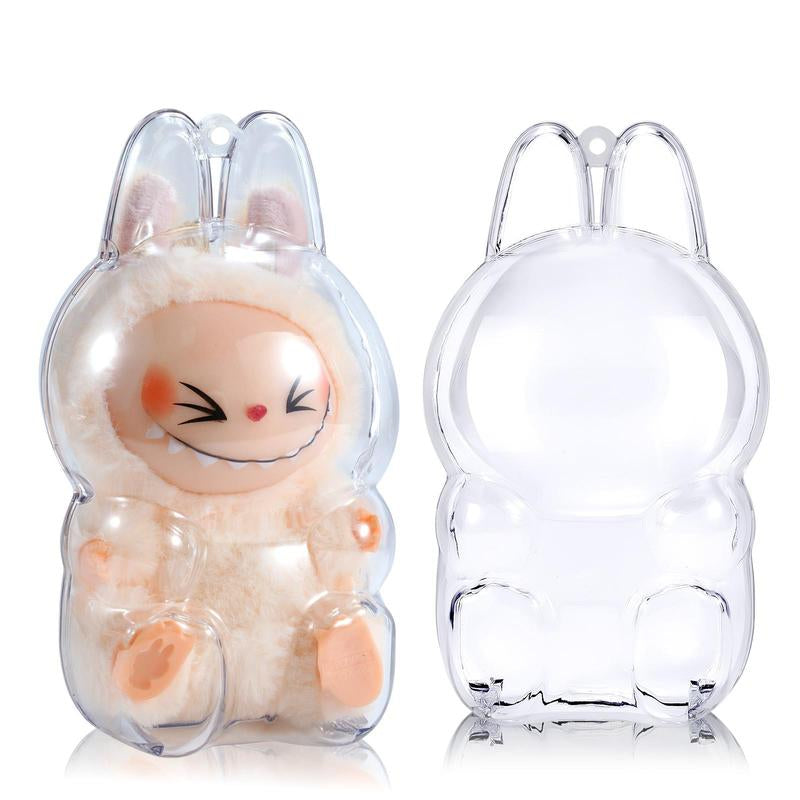 Protective Case for Labubu Have a Seat Series - Crystal Clear Display Box for the Monsters Figures - Dustproof & Scratch-Resistant Showcase (Doll Not Included)