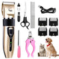 All-In-One Pet Trimmer: Rechargeable Professional Clippers for All Sizes and Long-Haired Breeds, Effortlessly Manage Thick Coats, Essential for Daily Care and Styling Haircut Grooming Hair Trimmer Trimmers Women Dead Ends Trimmer