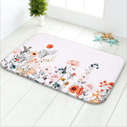 Flower Bath Mat, Floral Rugs
