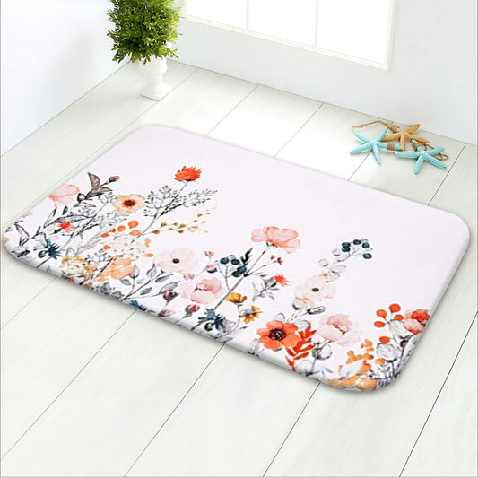 Flower Bath Mat, Floral Rugs