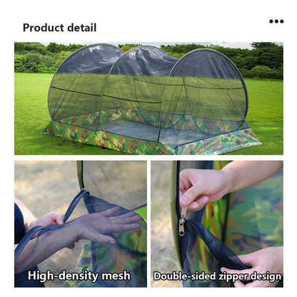 Mosquito Tent - Portable Folding Camouflage Mosquito Netting Bed Tent, Lightweight Design for Camping Stealthy Backyard Camping Essentials