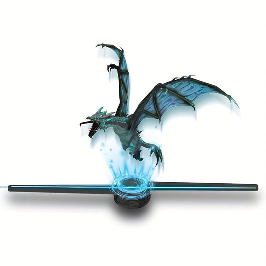 Eclat 3D Hologram LED Fan Projector, Wi-Fi App Control, HD Holographic Display for Christmas Halloween, Events Advertising, LED Visuals, High Definition